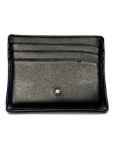 Porta carte di credito a 6 scomparti pelle nera Montblanc