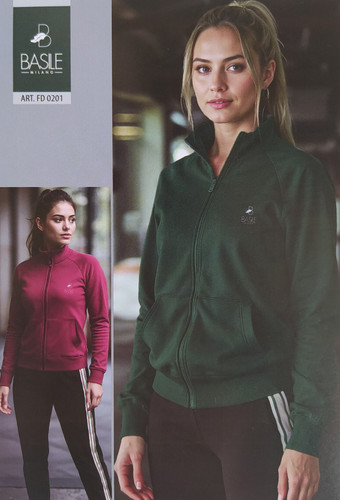 Tuta donna basile cotone - basile, zip