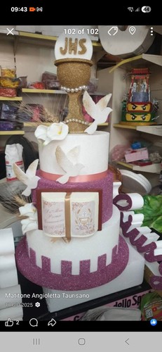 Torta finta prima comunione - finta,
