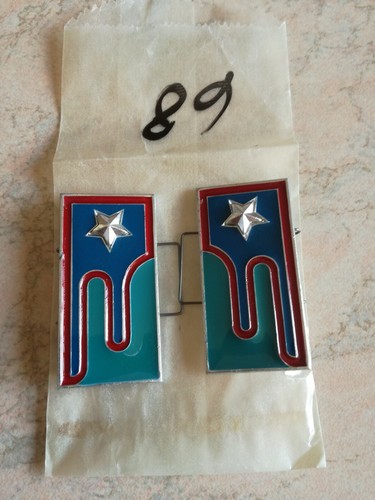 Coppia mostrine in metallo - in,