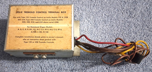 Morsettiera comando tremolo - morsettiera,