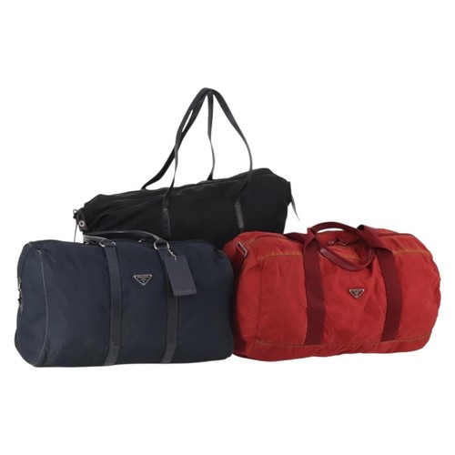 Prada boston borsa nylon - boston,