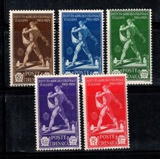 Cirenaica Italiana 1930 Sass. 72-76 nuovo di zecca 100% agricoltura coloniale