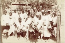 AFRIQUE Ca 1898 - 1905 Edmond FORTIER Photogr. Danseurs Sénégalais Tam-tam Wolof