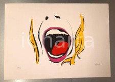 1967 Artista Alfonso FRASNEDI - Bocca *Litografia 87/100 AUTOGRAFATA
