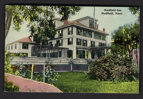 1912 cartolina usata medfield - 1912,