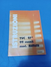 TV Vintage d'epoca PRANDONI mod RIMINI Raro MANUALE ISTRUZIONI Tvc 27" 99 Canali