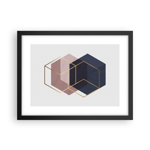 Poster 40x30cm esagoni - 40x30cm,