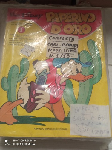 Lotto paperino oro - paperino, d'oro