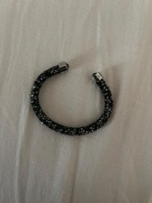 Swarovski Crystaldust Bangle Cuff Bracelet NERO