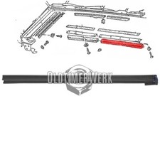 Guarnizione capote, porta superiore, destra Golf 1 Cabrio OE ref. 155871358E