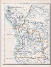 Mappa vittoriana 1894 africa - vittoriana, ~