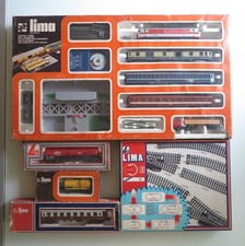 Treno passeggeri Lima completo (locomotore BB 15008) + binari "C" + 3 vagoni