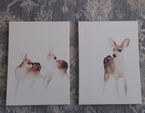 Quadro tela cervi ikea - su,