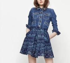 Maje Blue Jeko Pleated Guipure