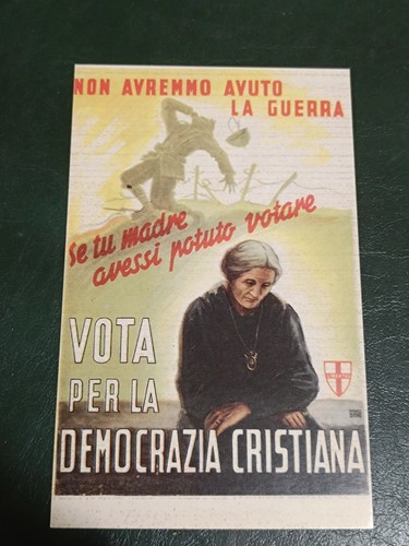 Cartolina politica democrazia - cartolina,
