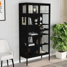 vidaXL Vetrina Nera 90x40x180
