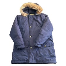 Woolrich Piumino Artico Parka Giacca Cappotto Invernale Outdoor Blu Uomo Small