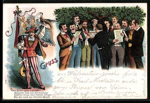 Litografia molti messaggeri - litografia,