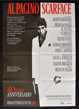 SCARFACE 4K Locandina Film Originale 39x55" 2Sh Italiano AL PACINO BRIAN DE PALMA