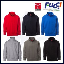 Payper Felpa Uomo da Lavoro Carson Mezza Zip Cotone Garzato Invernale