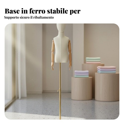 Manichino bambino base stabile - bambino,
