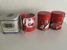 4 scatole di latta cioccolatini anni 90 ( Majani, Lindt, Mon Cheri)