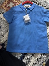 Polo blu bambino Burberry