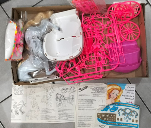 Barbie calèche traineau - calèche,