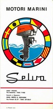 FUORIBORDO MOTORI MARINI SELIMA OPUSCOLO PIEGHEVOLE - 894