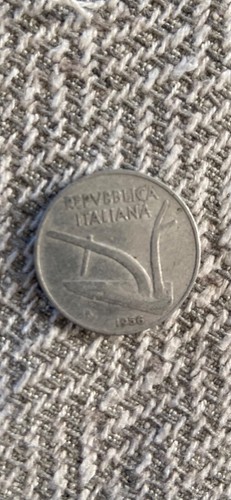 Moneta lire del 1956 - moneta,