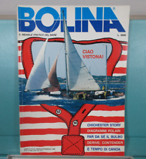 Rivista BOLINA IL MENSILE PRATICO DEL MARE n. 9, febbraio 1986 Chichester canoa