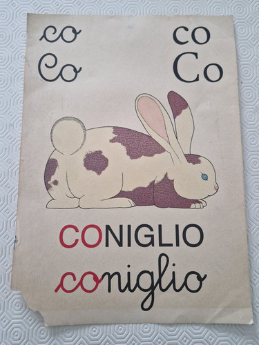 Abecedario parete vintage - abecedario,