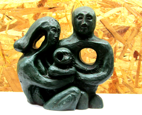Scultura argilla dipinta - argilla, a