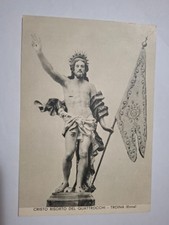 CARTOLINA RELIGIOSA CRISTO RISORTO DEL QUATTROCCHI TROINA ENNA