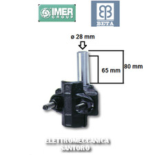 MORSETTO CON ATTACCO A BANDIERA BETA IMER PER ELEVATORE MONTACARICHI