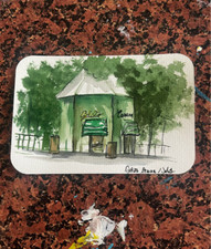 Cartolina Dipinta a Mano del