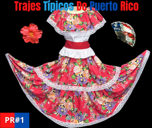 Trajes tipicis floreado - tipicis, de