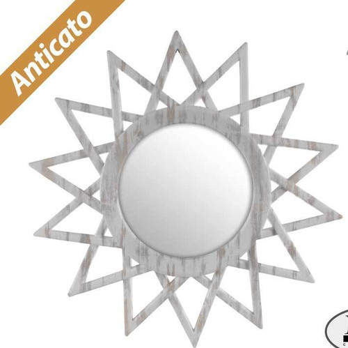 Specchio stella bianco - specchio,