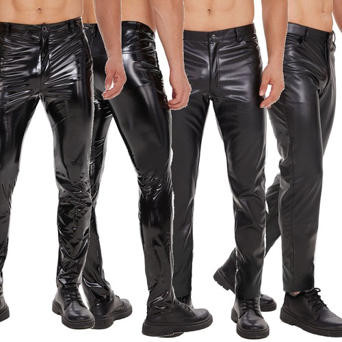Pantaloni uomo pelle opaca - uomo, pu/opaca