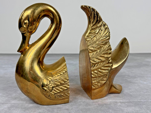 Coppia fermalibri vintage