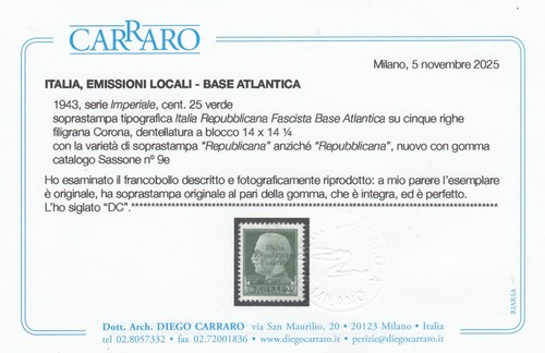 1943 rsi base atlantica - rsi,