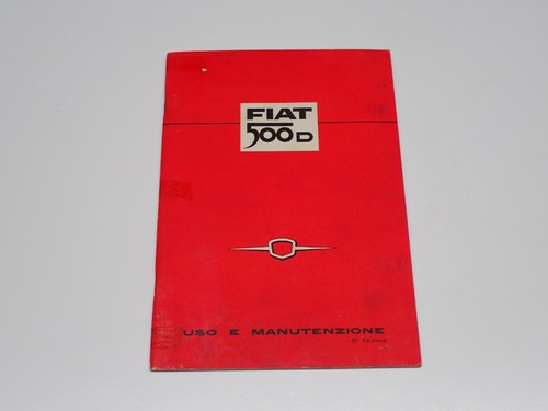 Fiat 500 libretto uso - 500, d