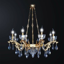 Lampadario classico in ottone