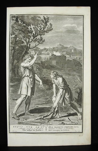 Antique biblical etching - antique,