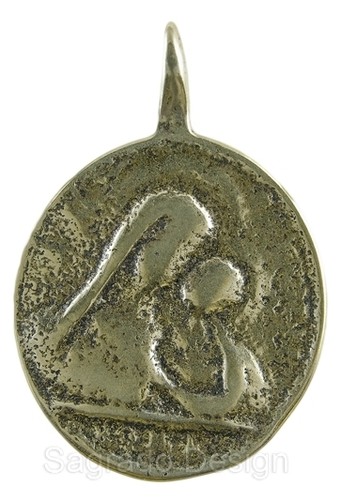 Medaglia madonna col bambino - medaglia, /