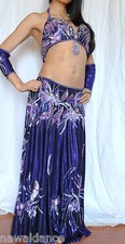 VESTITO DANZA DEL VENTRE BELLY DANCE viola 5.7.20 danza orientale costume egitto