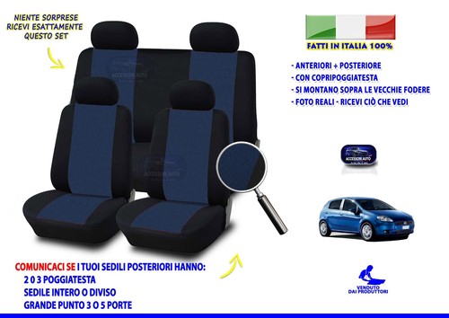 Coprisedili grande punto - grande, fiat