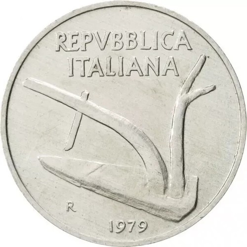 Lire 1979 spighe - 10, repubblica
