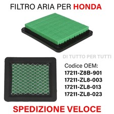 Filtro Aria per Honda IZY GC135 GCV135 GX100 GCV190 Tosaerba OEM 17211-Z8B-901